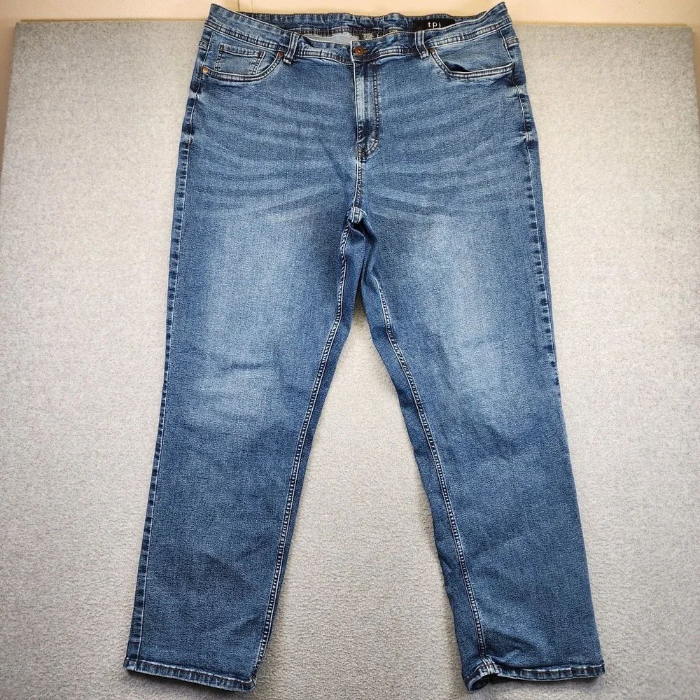 The Perfect Jean‎ NYC TPJ Thick Thicc Jeans Stretch Denim 42x32 Mens Blue Pants